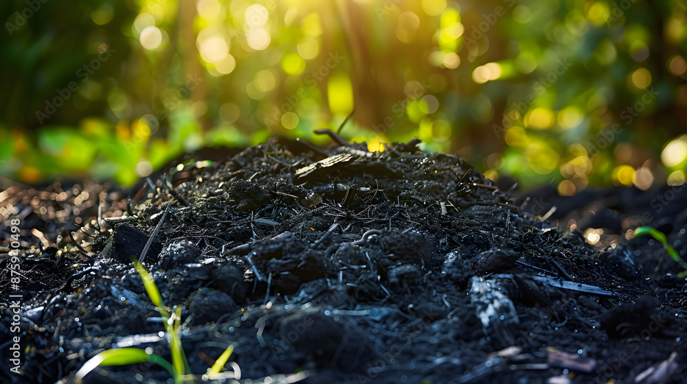 Biochar heap in garden improves soil health and boosts agricultural ...