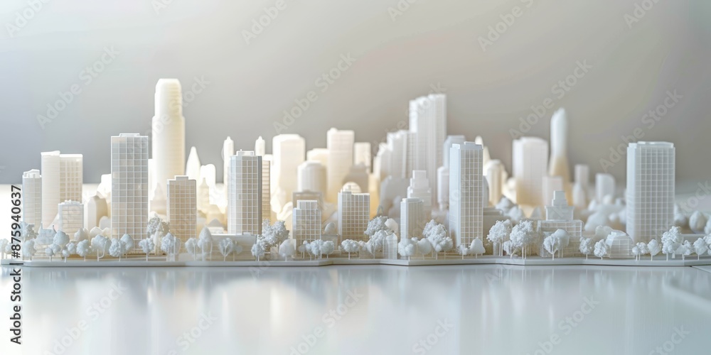 Intricate Urban Planning and Architectural Model Intricate Urban Planning and Architectural Model
