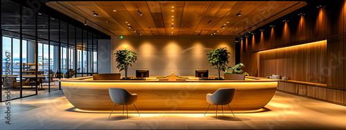 Modern Office Desk with Elegant Furniture and Contemporary Design