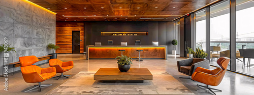 Modern Business Building with Luxury Signage and Urban Architecture