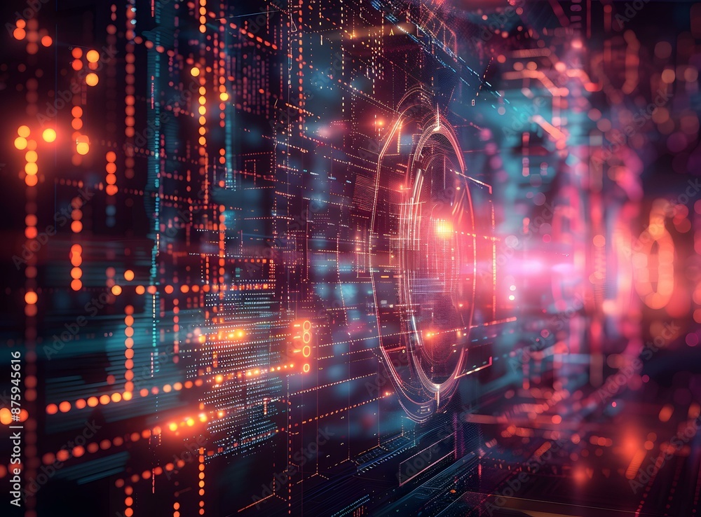 Binary code digital technology background Binary code digital technology background