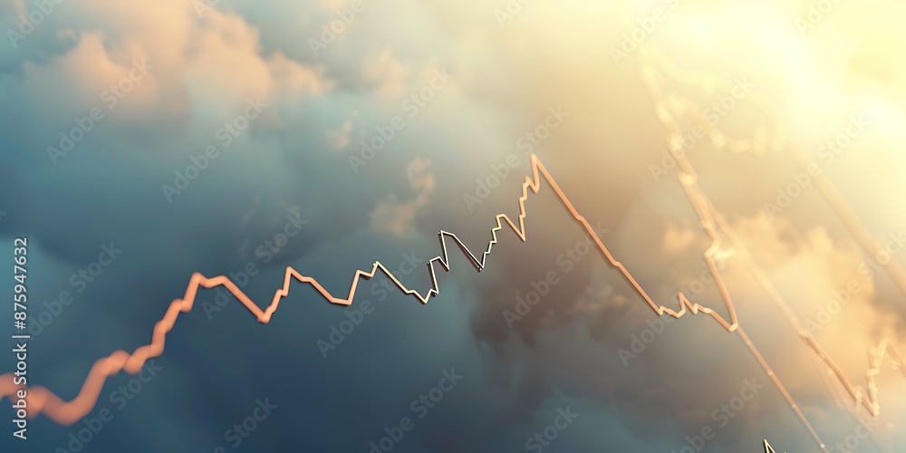 Single line graph rising on a clean, light backdrop, indicating market ascent. Single line graph rising on a clean, light backdrop, indicating market ascent.