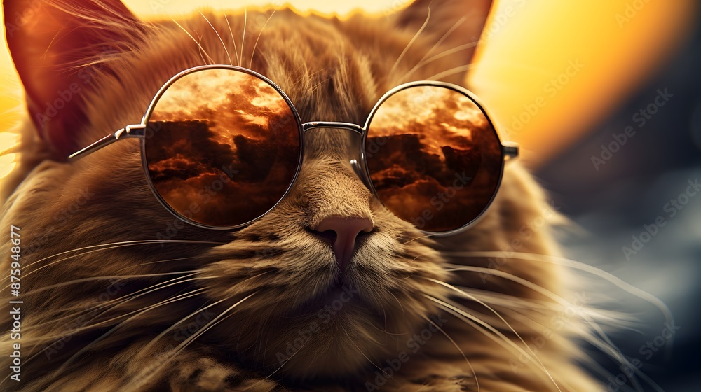 Cool Cat with Sunglasses Cool Cat with Sunglasses