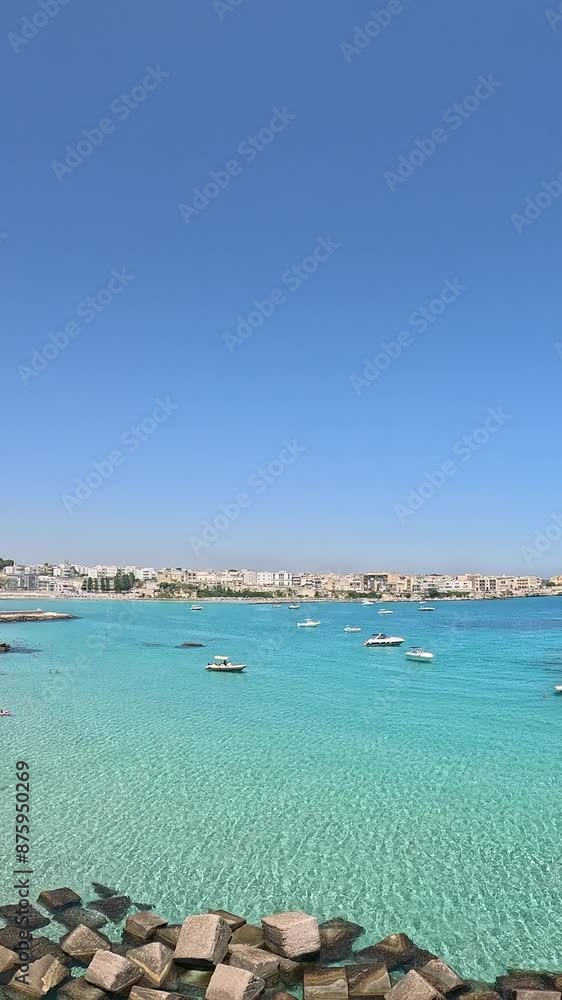 Otranto, Salento, Italy - Historic Waterfront of Otranto, Puglia, Italy on a Sunny Day Otranto, Salento, Italy - Historic Waterfront of Otranto, Puglia, Italy on a Sunny Day