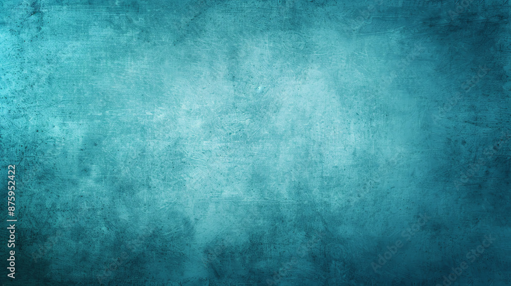 Obraz premium Sepiatoned teal and turquoise texture with a grainy brown overlay