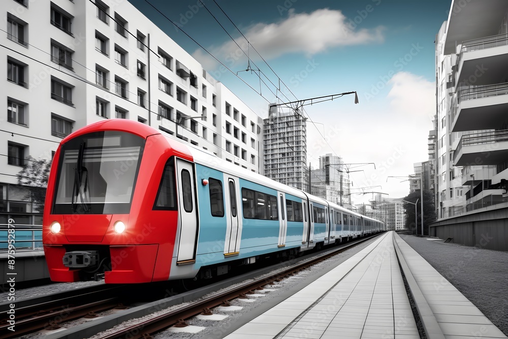 Fototapeta premium Modern Urban Train