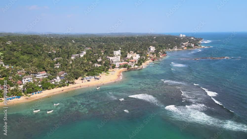 The aerial view of the South Coast of Sri Lanka The aerial view of the South Coast of Sri Lanka