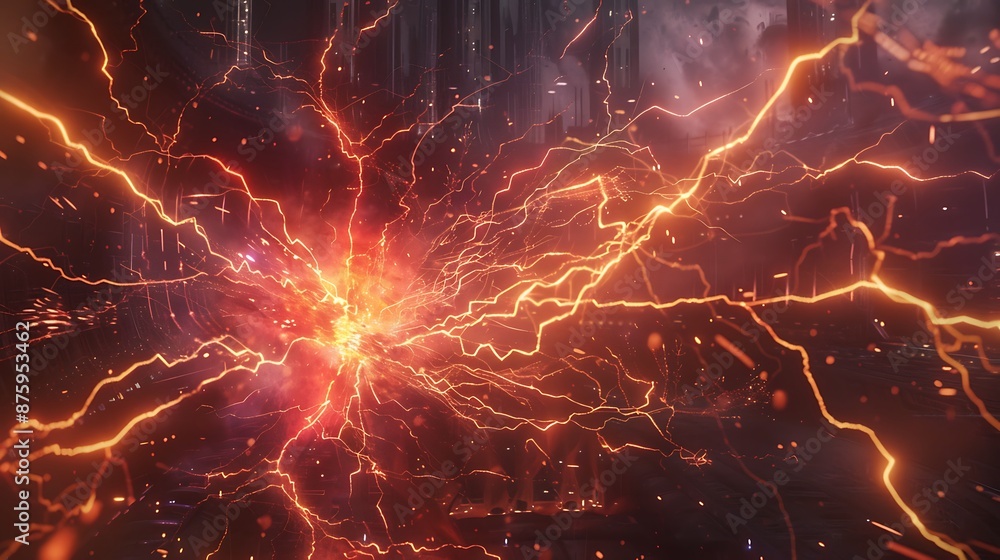 Using a vander graaf electrical currents create lightning effects very detailed and realistic shape Using a vander graaf electrical currents create lightning effects very detailed and realistic shape