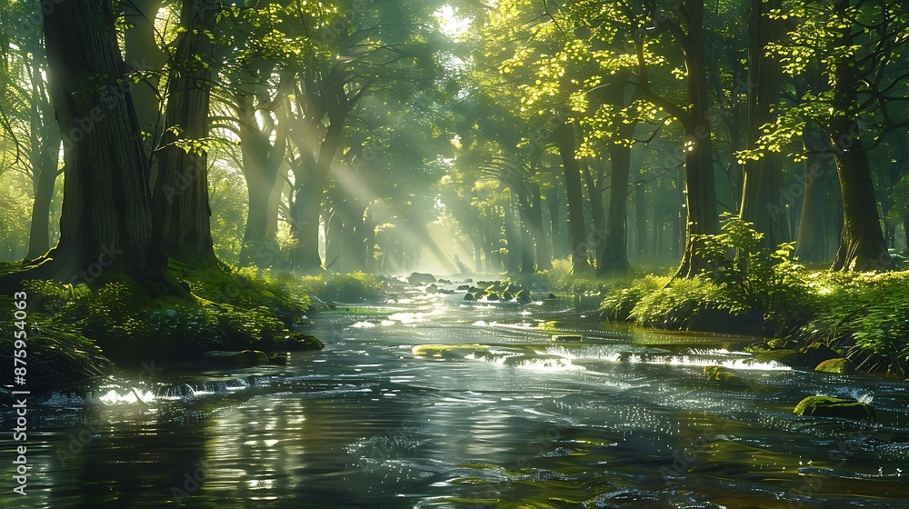 Obraz premium forest in the morning