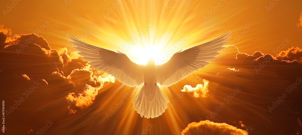 Conceptual depiction of the divine light radiating from the Logos of ...