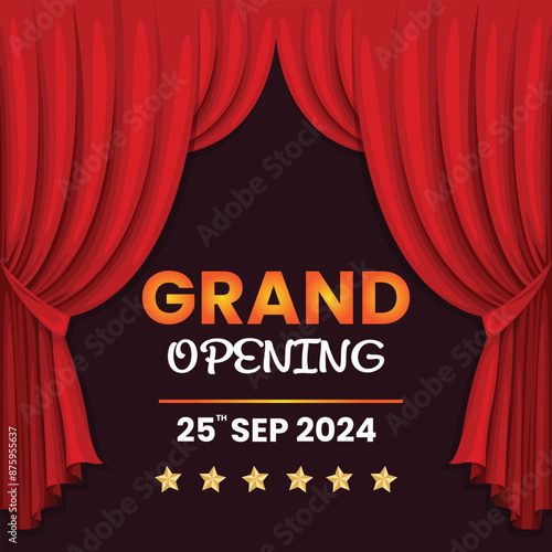 Grand opening invitation card stock illustration
Opening Ceremony, Web Banner, Flyer - Leaflet, Flash, Celebration