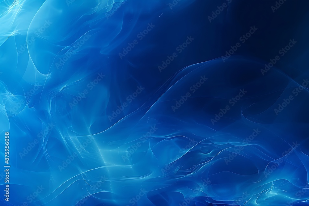 Fototapeta premium Abstract gradient smock shape wevy blue background 