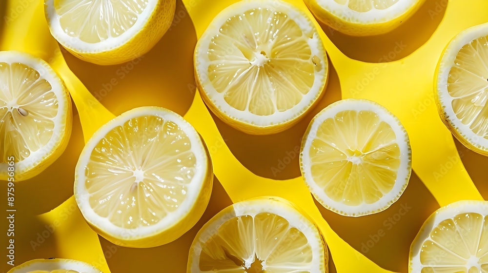 Lemon slices studio photograph Lemon slices studio photograph