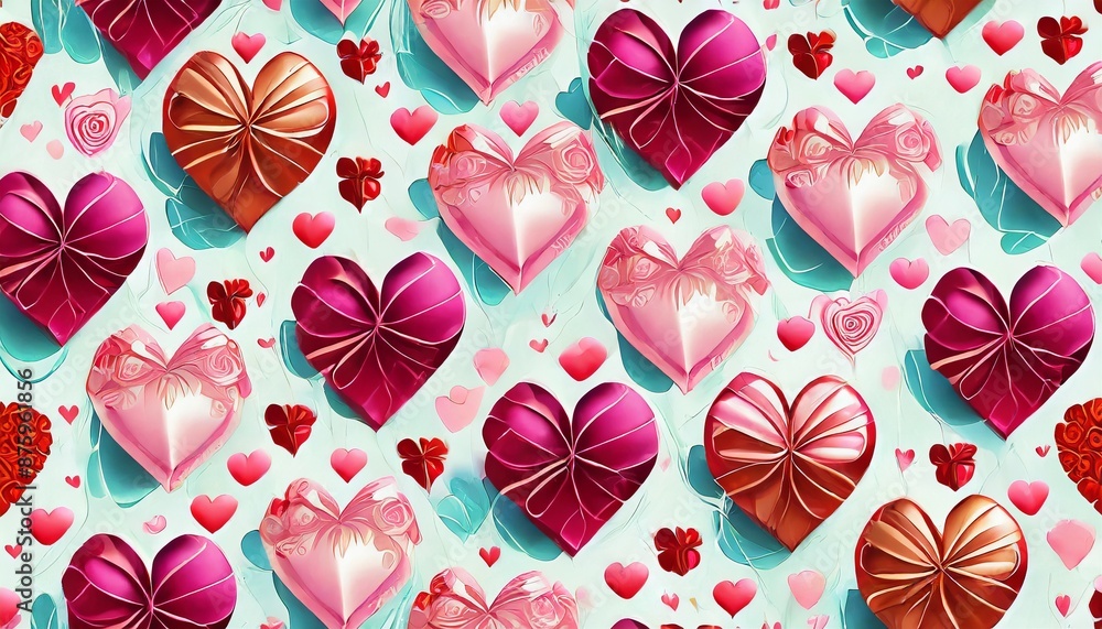 seamless pattern with hearts seamless pattern with hearts