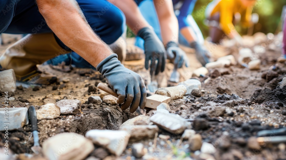 Archaeological Dig: Hands Uncovering History Archaeological Dig: Hands Uncovering History