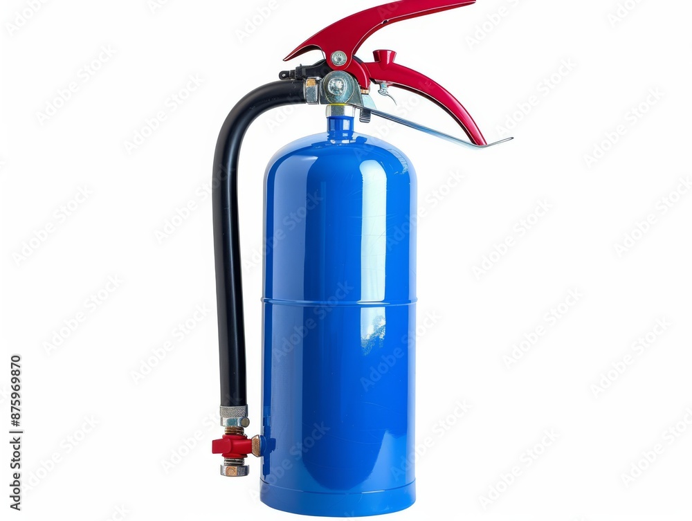 Obraz premium Soaring blue fire extinguisher