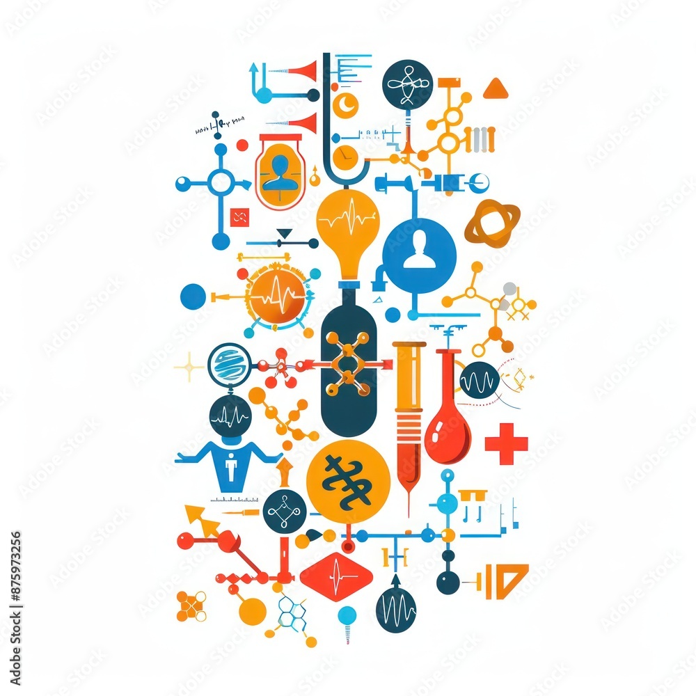 Abstract Chemistry and Science Illustration Abstract Chemistry and Science Illustration