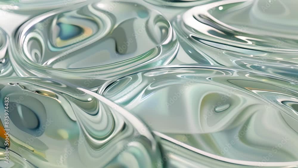 A fluid composition of overlapping transparent ovals mimicking the flow of water or clouds. A fluid composition of overlapping transparent ovals mimicking the flow of water or clouds.