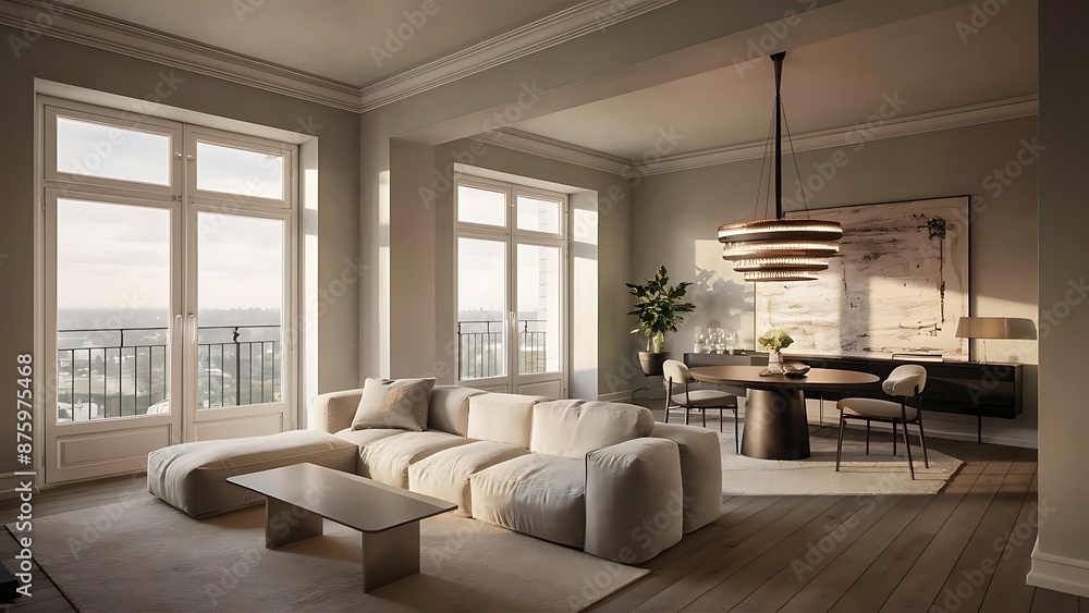Fototapeta premium Contemporary living room