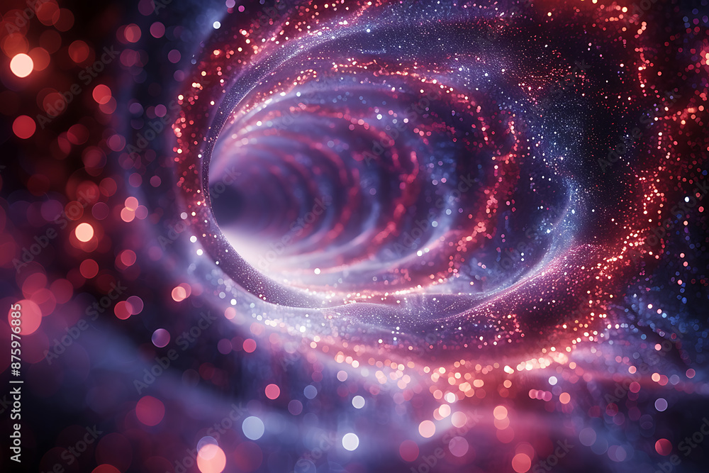 Obraz premium Visualizing Big Data: Dynamic Digital Waves