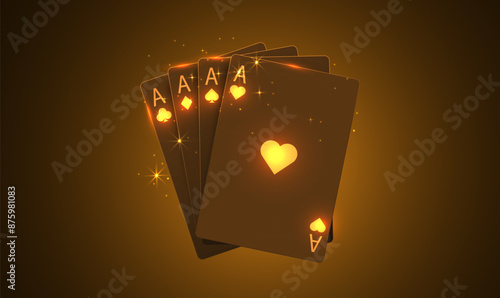 Poker cards. Casino concept.