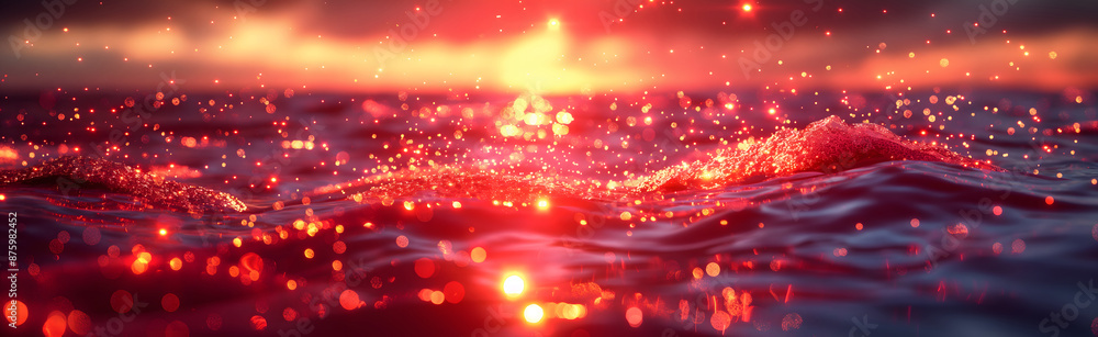 gold sparkles on the water gold sparkles on the water