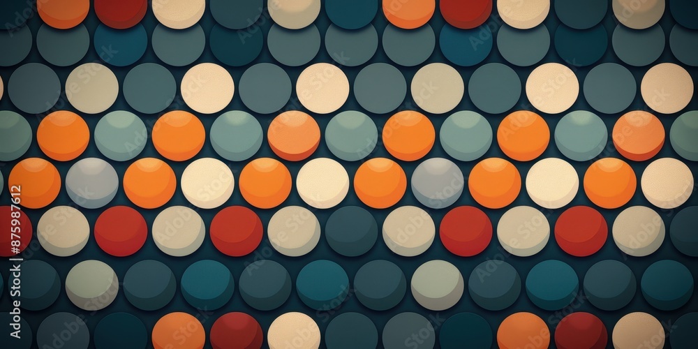 Abstract Pattern of Colorful Circles Abstract Pattern of Colorful Circles
