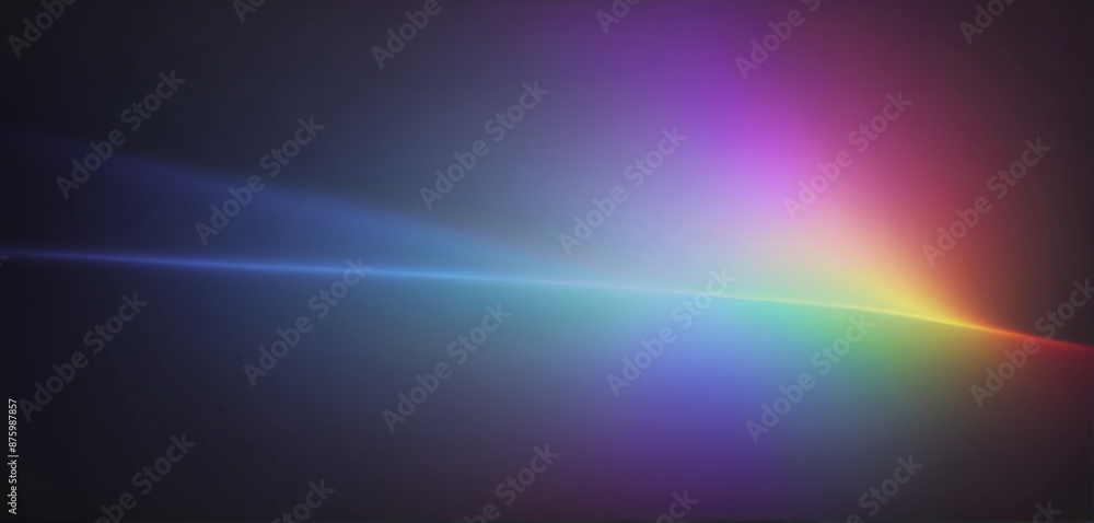 Colored abstract lines of light that visualize the refraction and the spectrum of natural light and its different wavelengths Colored abstract lines of light that visualize the refraction and the spectrum of natural light and its different wavelengths