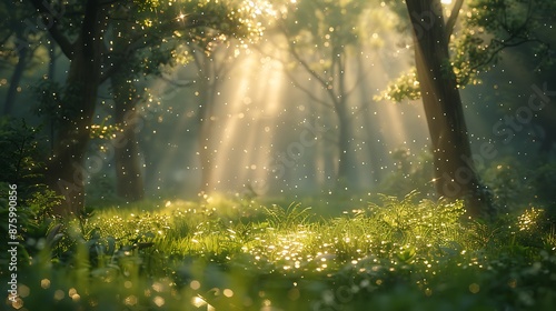 morning in the garden