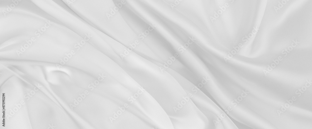 Luxurious White Silk Fabric Texture Background Luxurious White Silk Fabric Texture Background
