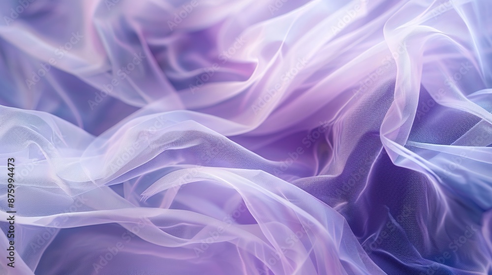 Fototapeta premium Ethereal Beauty of Macro Tulle Fabric with Soft Dreamy Appearance