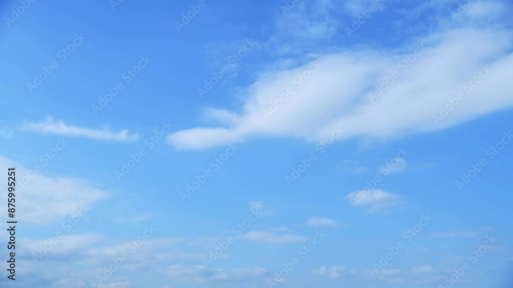Time lapse of beautiful blue sky with white clouds Time lapse of beautiful blue sky with white clouds