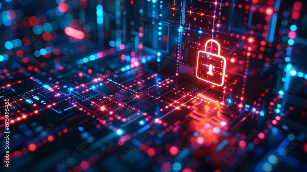 Cybersecurity and information or network protection. Future technology web services for business and internet project Cybersecurity and information or network protection. Future technology web services for business and internet project