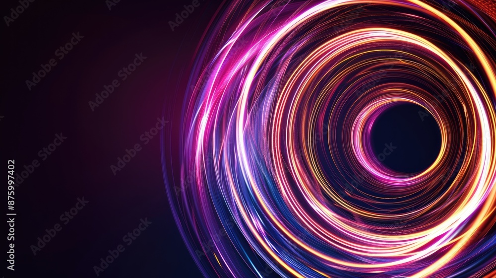 Abstract circle light motion effect background Abstract circle light motion effect background