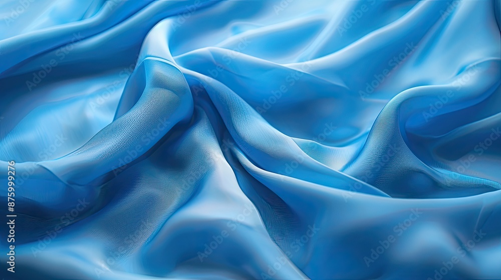 Obraz premium blue fabric cloth background texture