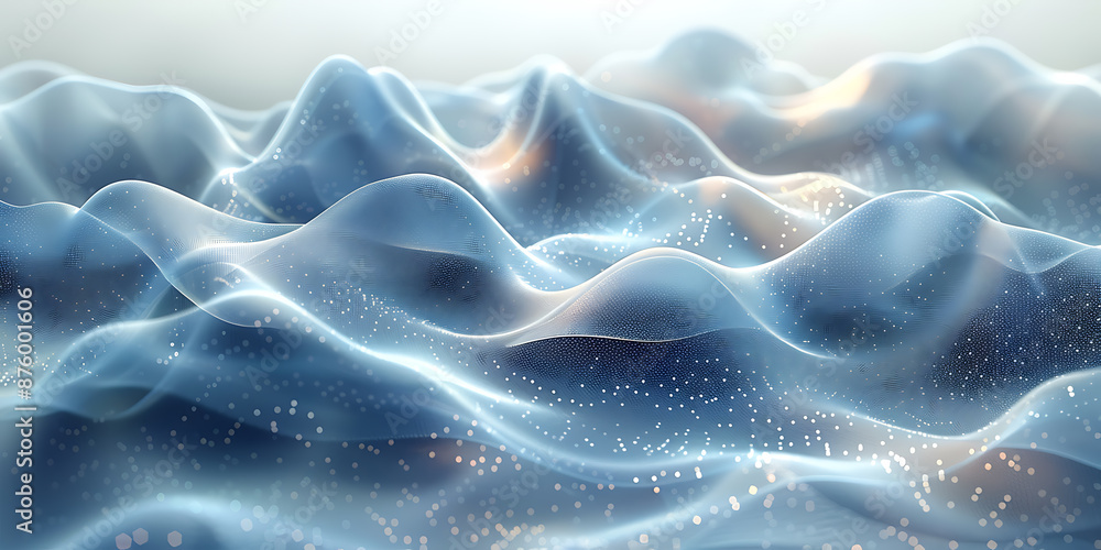 Obraz premium Big Data Odyssey: Visualizing Information Flow