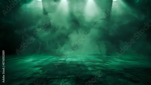 Wallpaper Mural Dark green smoke background Torontodigital.ca