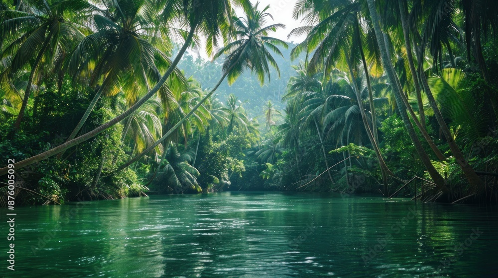 Adventure in the tropical Philippines where palm trees line the river banks. Swinging and enjoying the river while immersed in lush greenery. Adventure in the tropical Philippines where palm trees line the river banks. Swinging and enjoying the river while immersed in lush greenery.