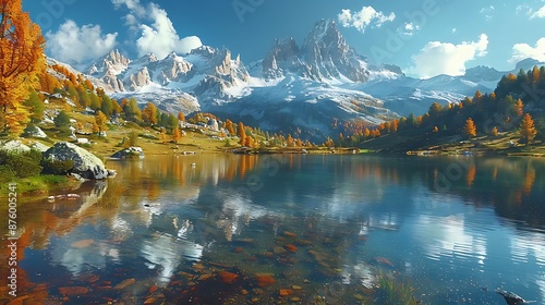 autumn in the mountains
