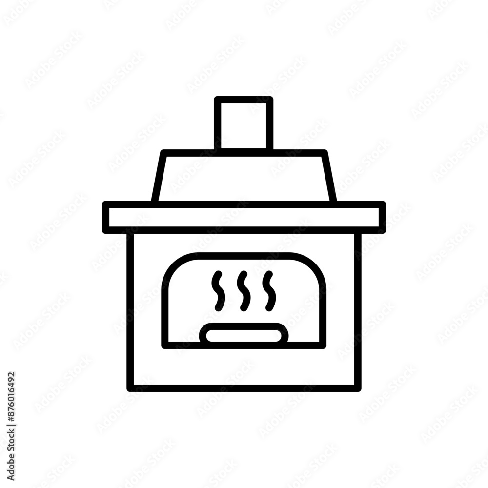 Pizza oven outline icons, minimalist vector illustration ,simple transparent graphic element .Isolated on white background Pizza oven outline icons, minimalist vector illustration ,simple transparent graphic element .Isolated on white background