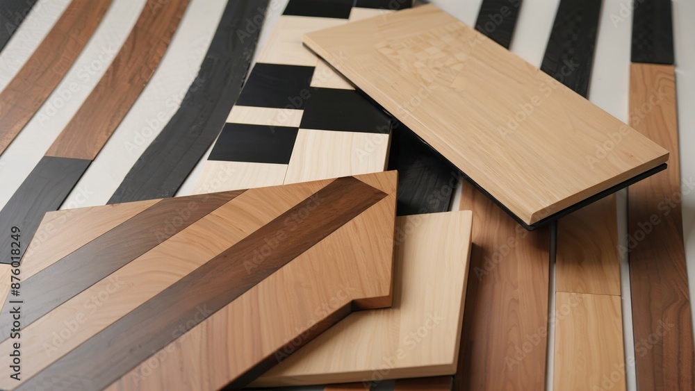 Fototapeta premium generative ai, close up of a wooden floor