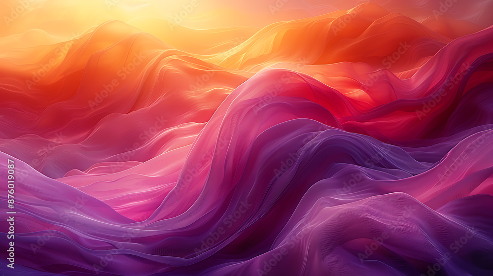 Obraz premium Tranquil Sunset Transition on Empty Canvas