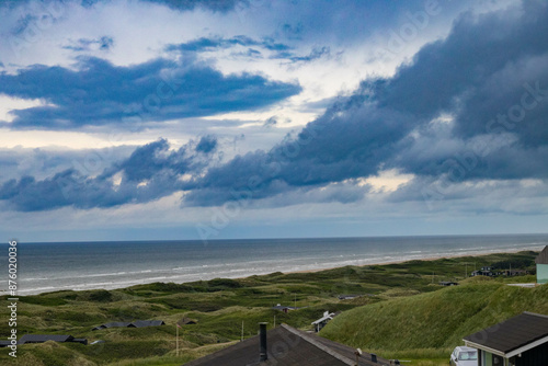 the north sea with a piece of beach