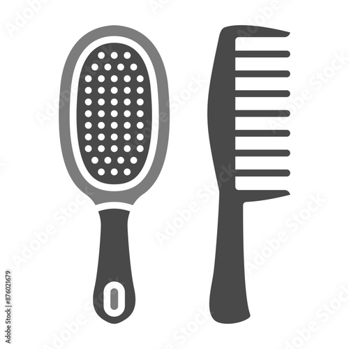 Hair brushes Icon