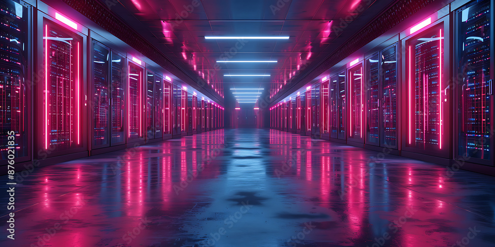 Fototapeta premium Data Storage Solutions: Minimalist Design Meets Advanced Technology