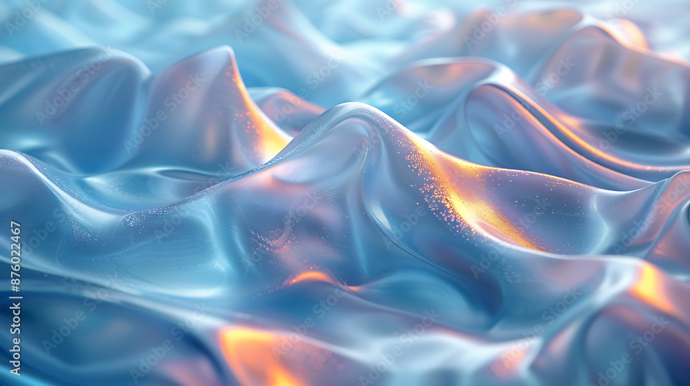 Obraz premium Stylized AI Background with Abstract Shapes