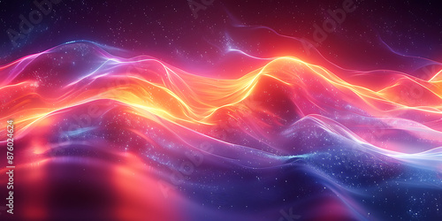 Vibrant AI Canvas - Neon Futuristic Background