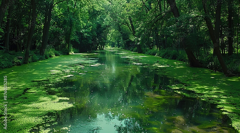 Obraz premium stream in the forest