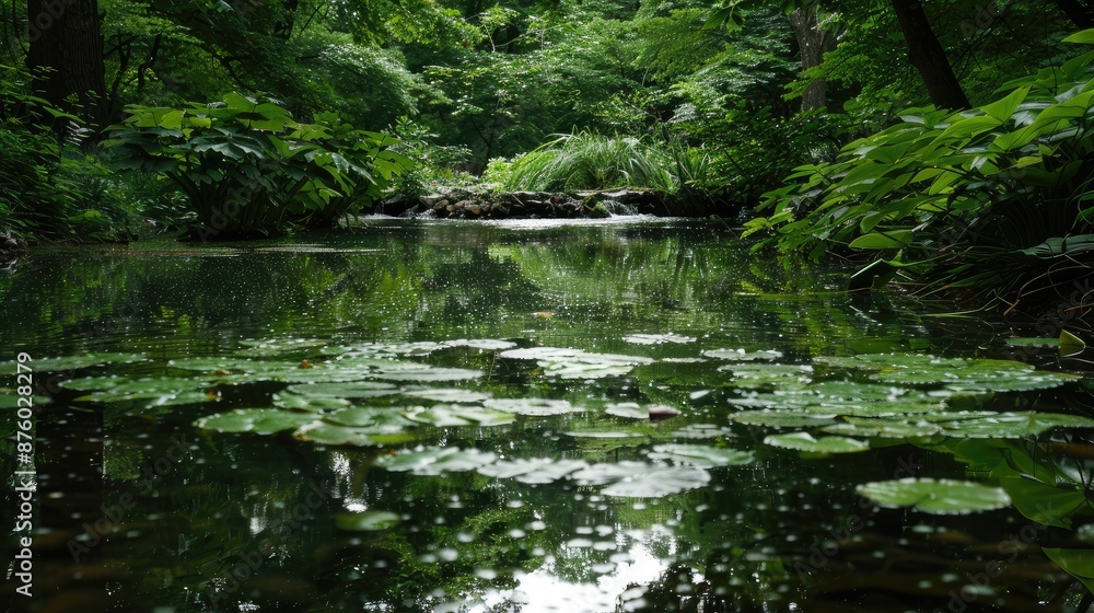 Tranquil ponds reflecting tranquil surroundings Tranquil ponds reflecting tranquil surroundings