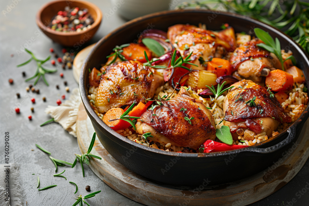 Aromatic One-Pot Chicken, Rice, and Vegetable Feast Aromatic One-Pot Chicken, Rice, and Vegetable Feast
